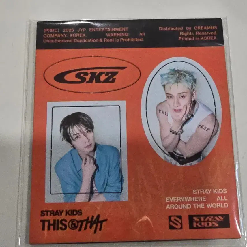 [BUNJANG] Stray Kids Disc&amp;That Bang Chan Lee Know Magnet / 스트레이키즈 디스앤댓 방찬 리노 자석