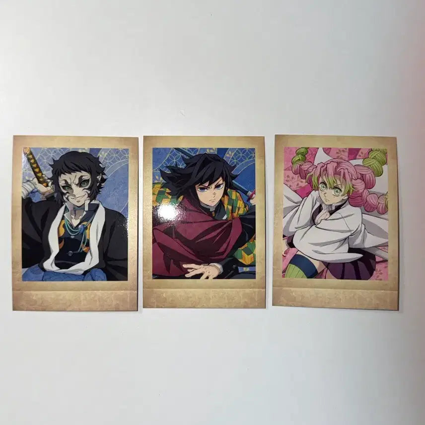 [BUNJANG] Demon Slayer: Mugen Train Pascha Kore Card Set (Giyu, Mitsuri, Kaigaku) / 귀멸의칼날 무한성 파샤코레 카드 기유 미츠리 카이가쿠