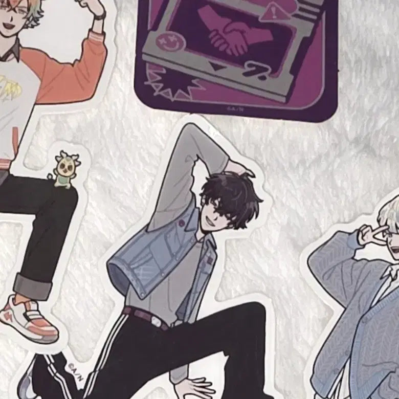 [BUNJANG] NIJISANJI Mecha-tu-a On-Deck! Saiki Ittetsu Acrylic Stand + Sticker / 니지산지 메챠츠에 온덱 MECHATU-A ON-DECK! 사이키 잇테츠 아크릴 스탠드+스티커 판매 합니다
