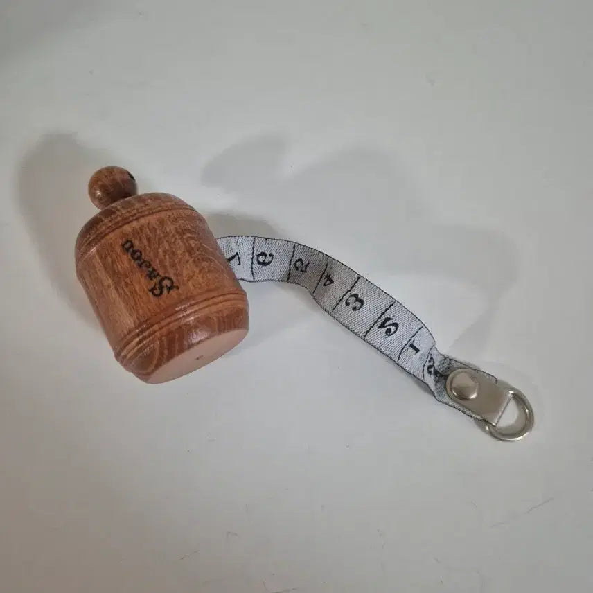 [BUNJANG] Vintage Sauou Engraved Wooden Case Measuring Tape / 빈티지 줄자