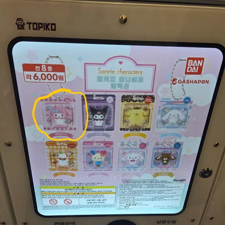 [BUNJANG] Sanrio Characters Package Miniature Collection My Melody Gacha / 산리오 캐릭터즈 패키지 미니어처 컬렉션 마이멜로디 가챠