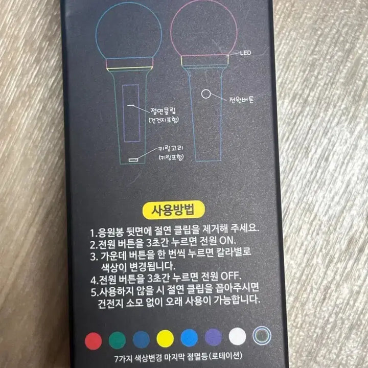 [BUNJANG] Crayon Shin-chan LED Cheer Stick Keyring / 짱구는못말려 LED 응원봉 키링
