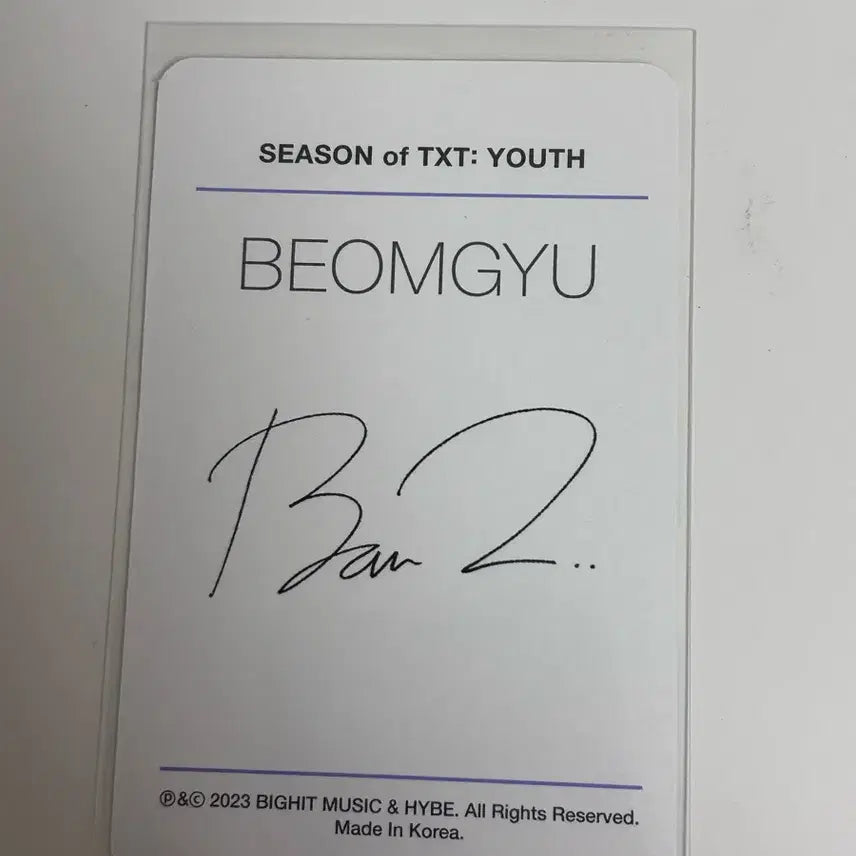[BUNJANG] TXT Yeonjun Photocard Photobook / 유스 범규 포카 포토북