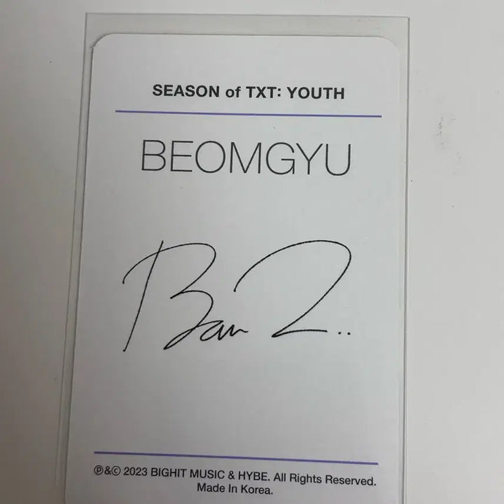 [BUNJANG] TXT Yeonjun Photocard Photobook / 유스 범규 포카 포토북