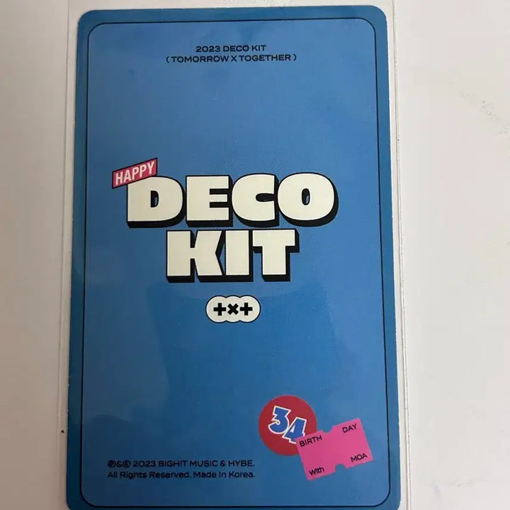 [BUNJANG] Beomgyu Deco Kit Photocard / 범규 데코키트 포카
