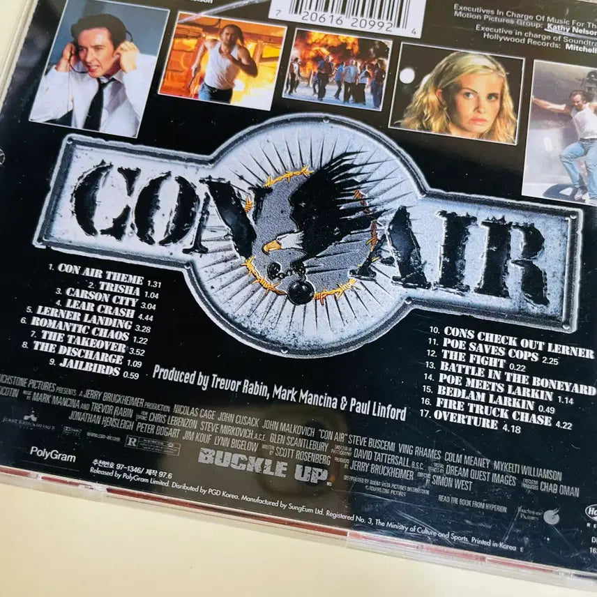 [BUNJANG] Con Air Original Motion Picture Soundtrack CD / [중고음반/CD] 콘에어 CON AIR 영화음악 OST