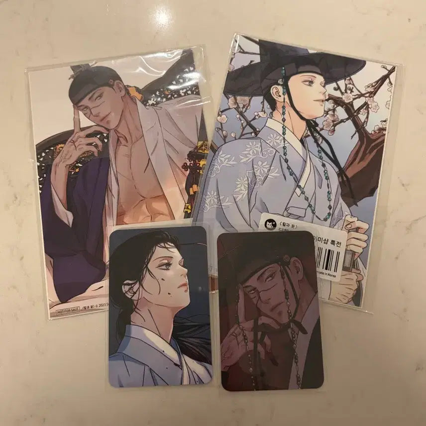 [BUNJANG] The Sword and Flower Book Special Edition Bundle Photocard and Postcard Set / 칼과 꽃 단행본 특전 일괄 포카 엽서 굿즈