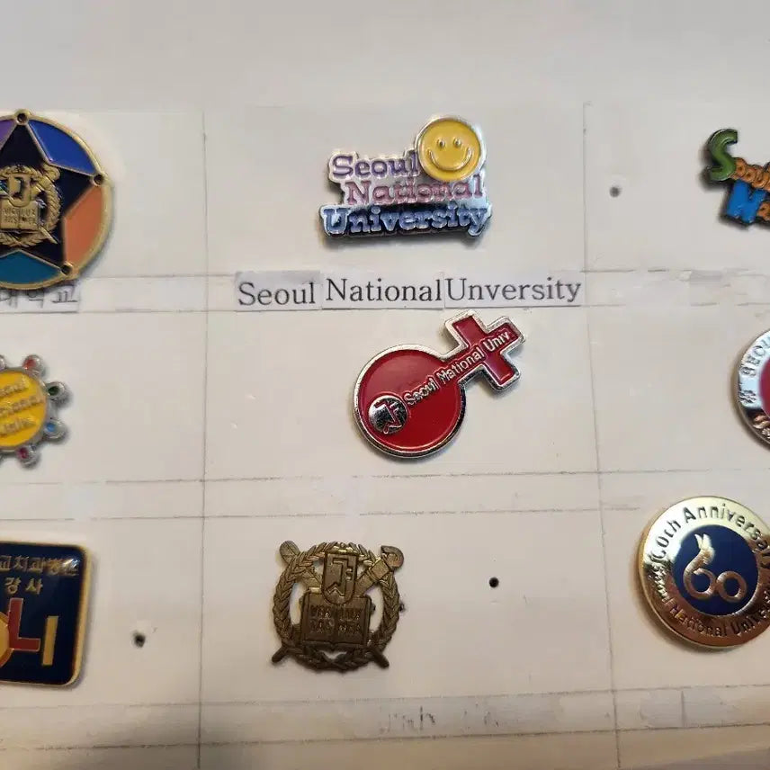 [BUNJANG] Seoul National University Badge Bundle Set (9 pcs) / 서울대학교 뱃지 9개 일괄