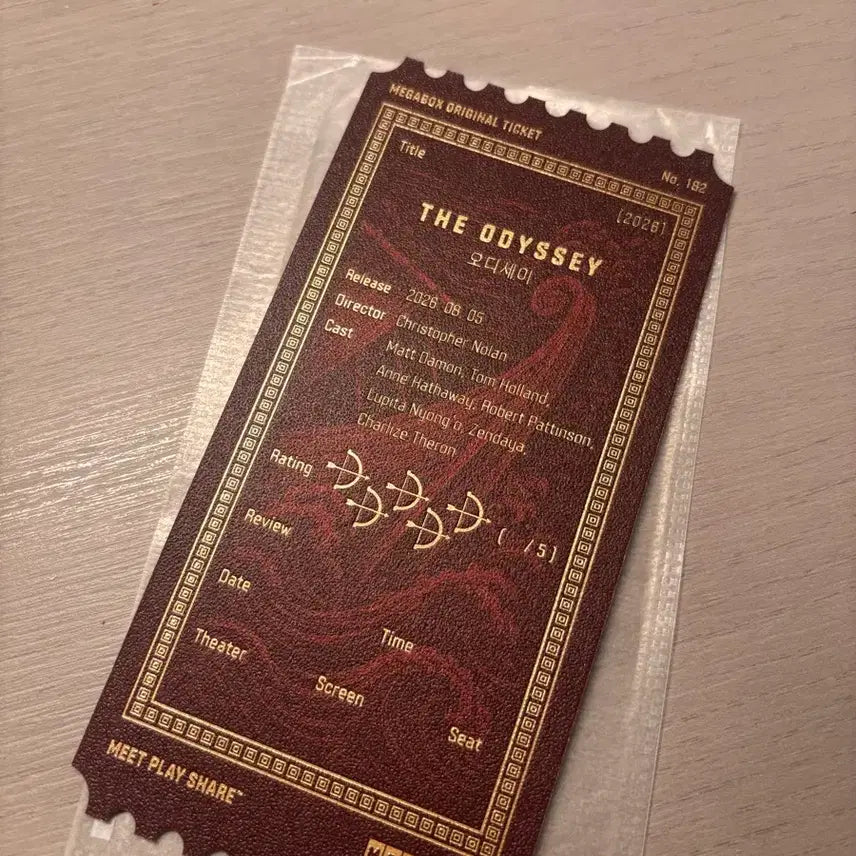 [BUNJANG] Dune: Part Two Odyssey Original Ticket / 오디세이 오리지널 티켓