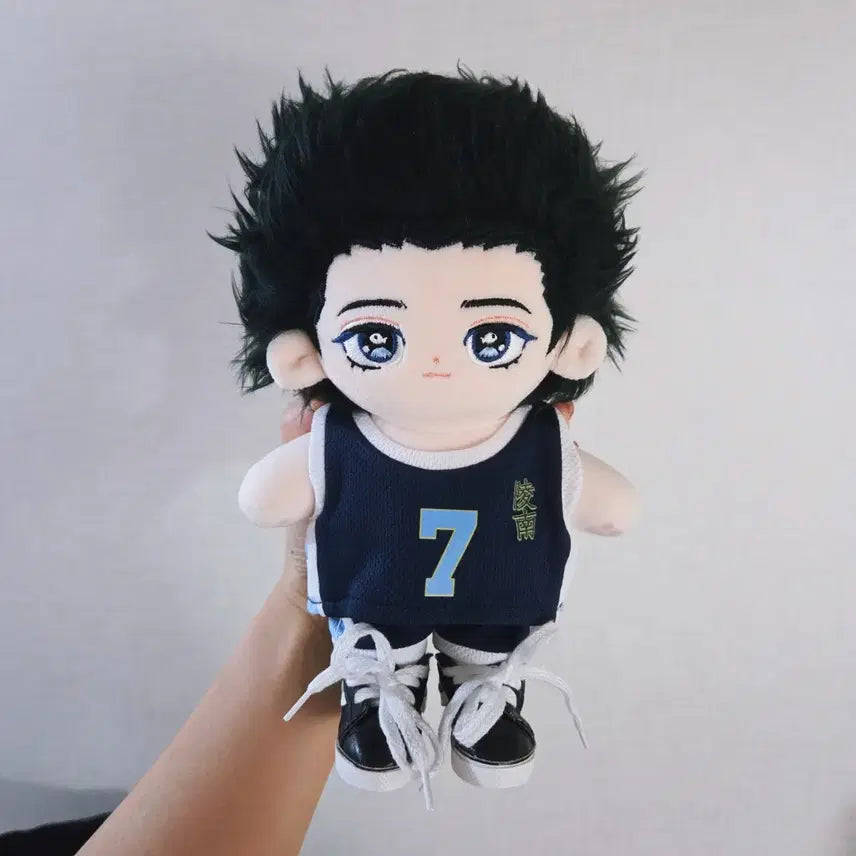 [BUNJANG] Sendo Yoon Hyup 20cm Plush Doll Slam Dunk / 센도 윤대협 솜인형+의상 2셋 슬램덩크