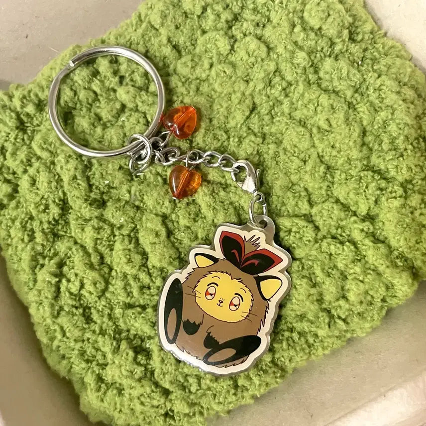 [BUNJANG] Angelina Ballerina Ruby Cubic Keychain / 고전 천사소녀 네티 루비 루루 큐빅 키링