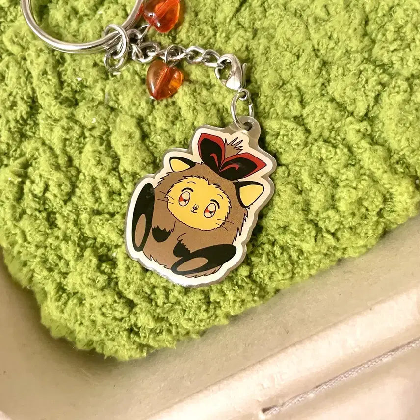 [BUNJANG] Angelina Ballerina Ruby Cubic Keychain / 고전 천사소녀 네티 루비 루루 큐빅 키링