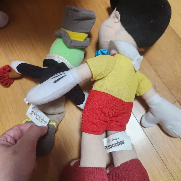 [BUNJANG] Disney Pinocchio &amp; Jiminy Cricket Doll Set / 디즈니 피노키오 지미니 크리켓 인형 세트