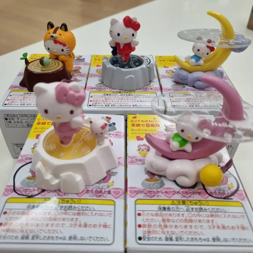 [BUNJANG] Sanrio Hello Kitty Cutie Tray Figure Bundle Set / 산리오 키티 큐티 트레이 피규어 일괄