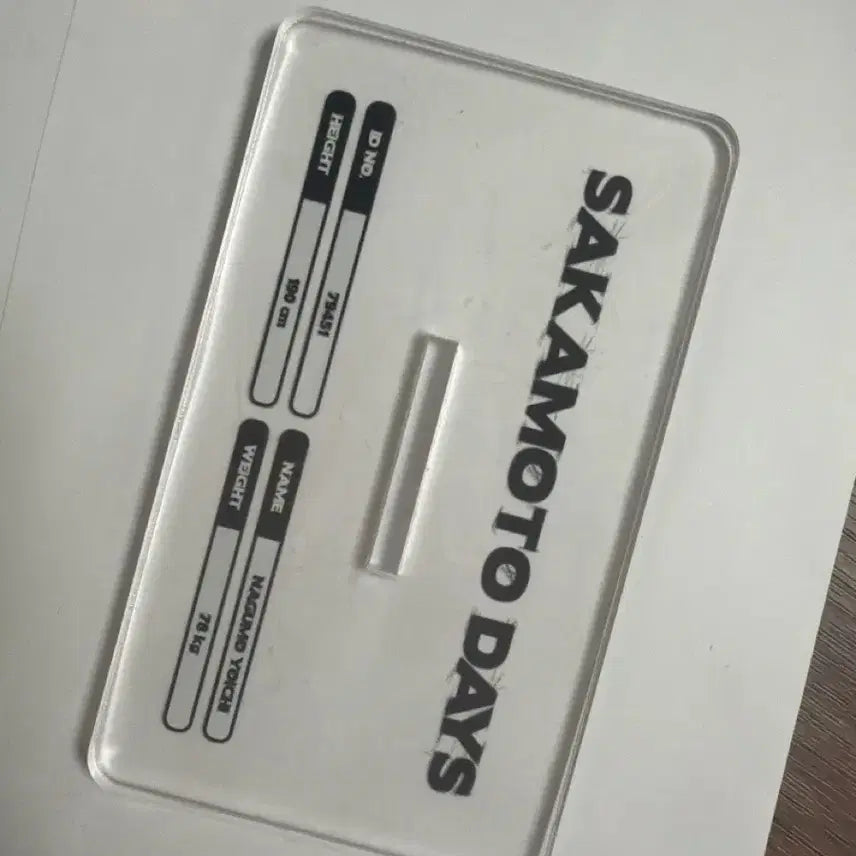 [BUNJANG] Sakamoto Days Nagumo Double-Sided Acrylic Stand / 사카모토 데이즈 나구모 비공식 아크릴 판매
