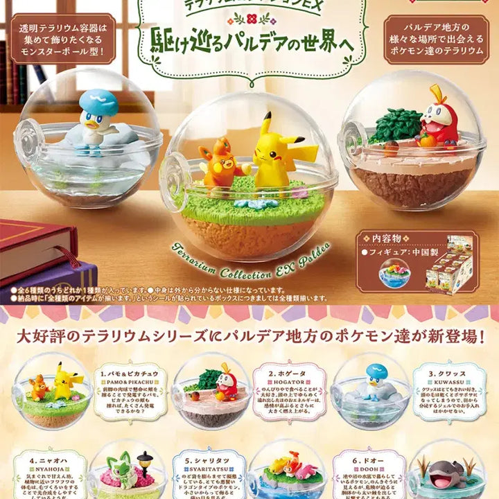 [BUNJANG] Re-Ment Pokemon Terrarium EX Paldea Sealed / (미개봉) 리멘트 포켓몬 테라리움ex 팔데아