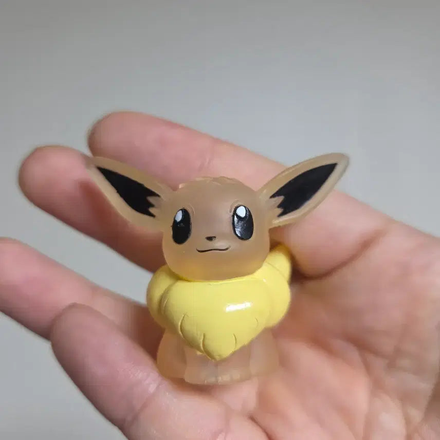 [BUNJANG] Vintage Eevee Finger Puppet Pokemon Finger Puppet / 피규어 인형 토이 굿즈 고전 만화 소품 빈티지 소품 포켓몬스터 손가락 이브이 투명