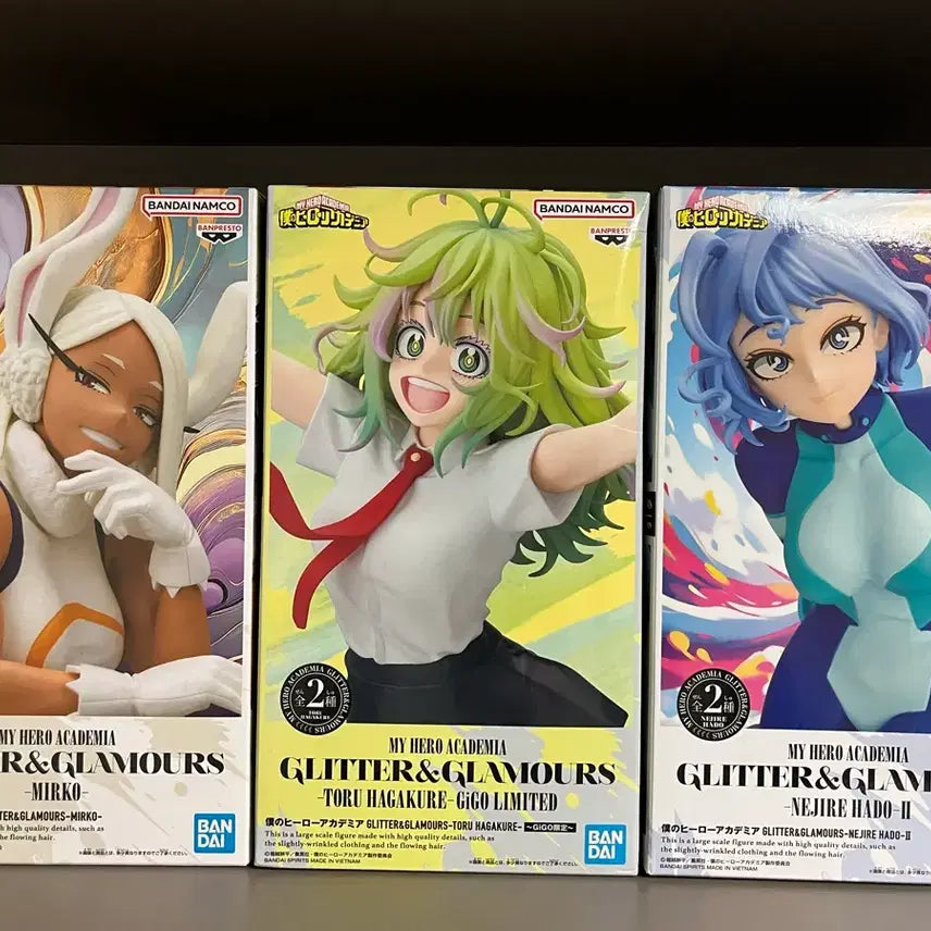 [BUNJANG] My Hero Academia Glitter &amp; Glamours Hagakure Nejire Mirko Bundle Set Figure / 히로아카 피규어 글리터 앤 글래머러스 하가쿠레 네지레 미르코 일괄
