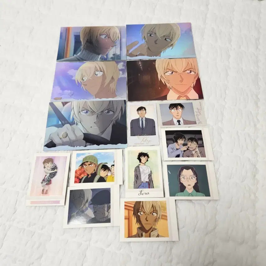 [BUNJANG] Detective Conan Furuya Rei (Amuro Tooru) &amp; Haibara Ai (Shiho Miyano) Postcard &amp; Photocard Bundle Set / 명탐정 코난 후루야 레이 강준영 엽서, 하이바라 아이 홍장미 등 포카 일괄 판매