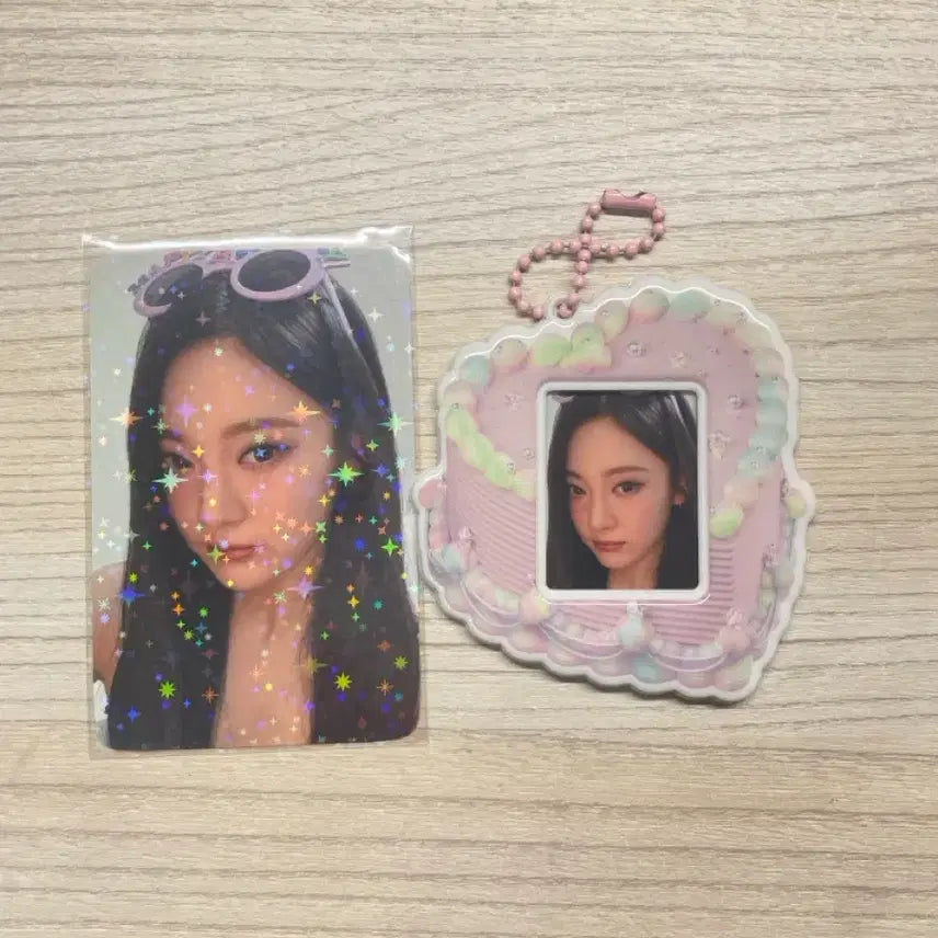 [BUNJANG] Ningning Birthday Cake Photocard, Proof Photo, Keyring / 닝닝 birthday cake 포카 증명사진 키링