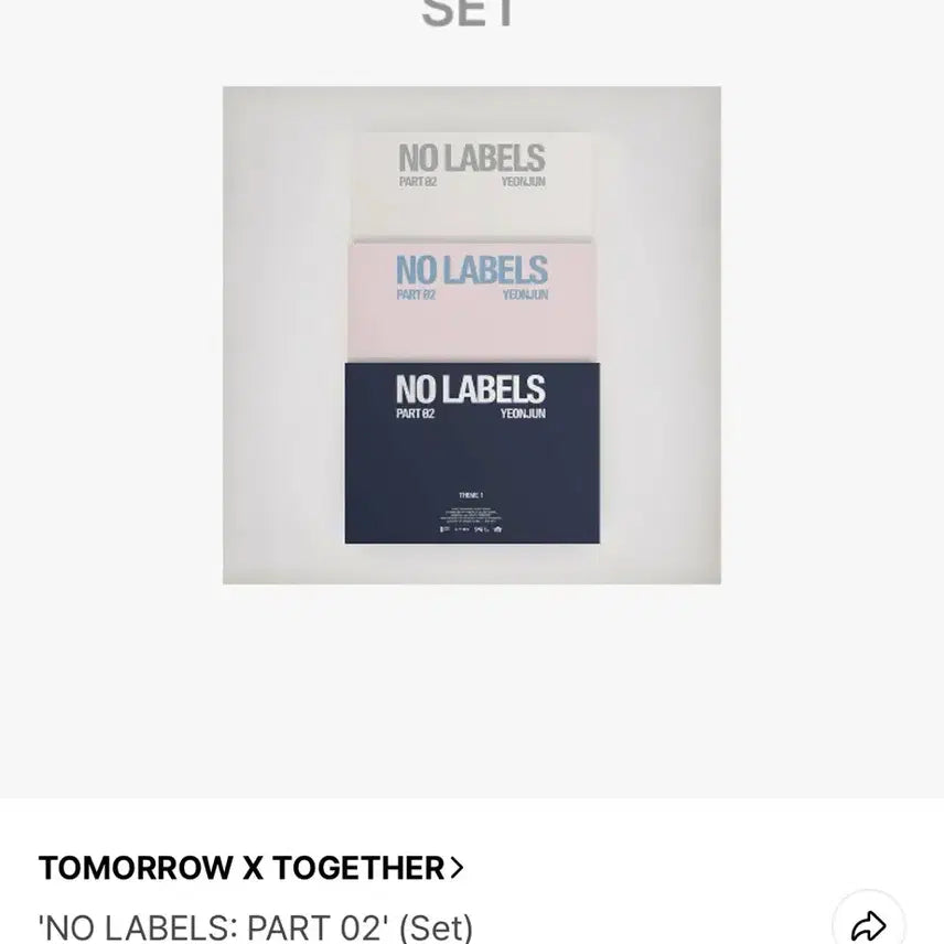 [BUNJANG] TXT Yeonjun NOIR LABELS PART 2 Standard Album Set / 미개봉 연준 노레이블즈 파트투 일반반 세트