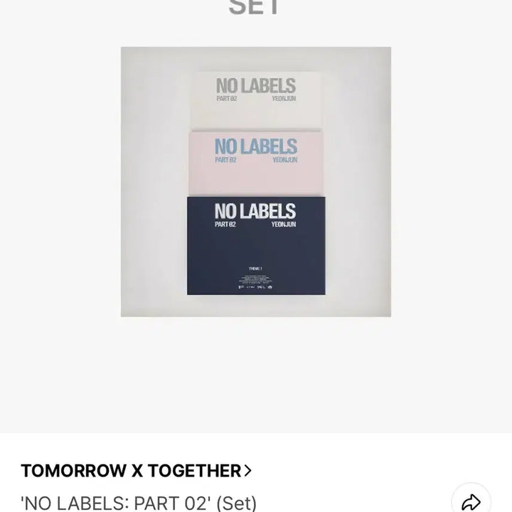 [BUNJANG] TXT Yeonjun NOIR LABELS PART 2 Standard Album Set / 미개봉) 일괄 연준 노레이블즈 파트2 앨범 일반반 세트