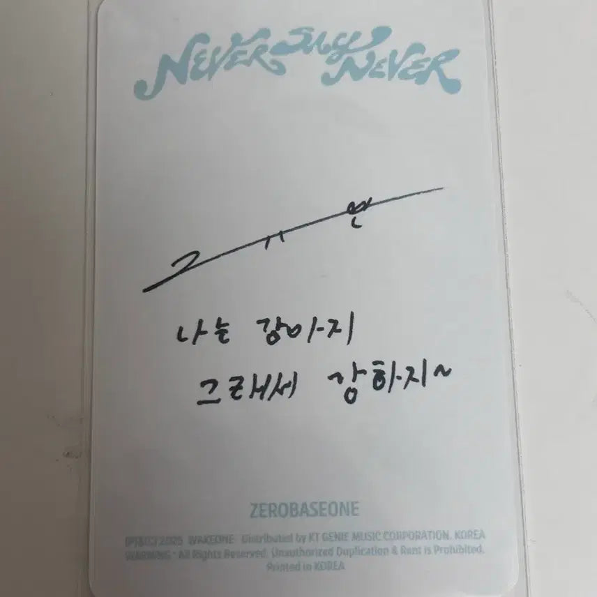 [BUNJANG] Dreamcatcher Binnie Album Photocard Never Say Never / 규빈 앨범 포카 네버세이네버