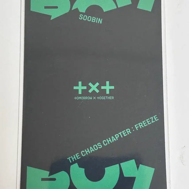 [BUNJANG] TXT Soobin Freeze Album Photocard / 수빈 프리즈 앨포