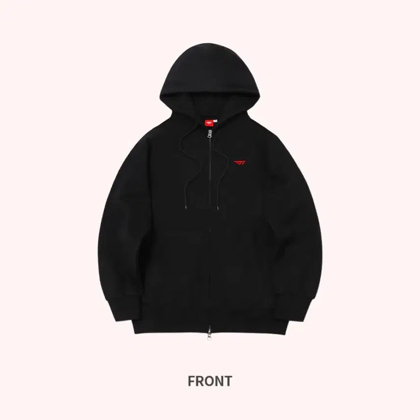 [BUNJANG] T1 Logo Hoodie Black L / 티원 로고 후드집업 블랙 L