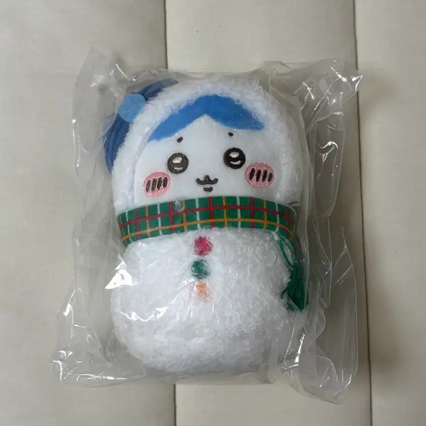 [BUNJANG] Bachiware Snowman Mascot Plush (Kuzy E Prize) / 먼작귀 하치와레 눈사람 쿠지 마스코트 인형