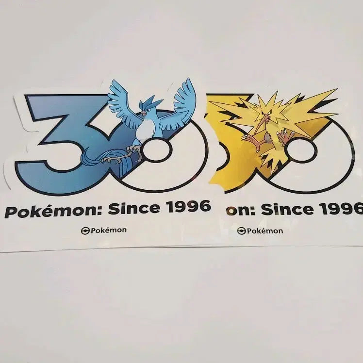 [BUNJANG] Pokemon 30th Anniversary Pop-Up Sticker Zapdos Moltres / 포켓몬스터 30주년 팝업 스티커 썬더 프리져