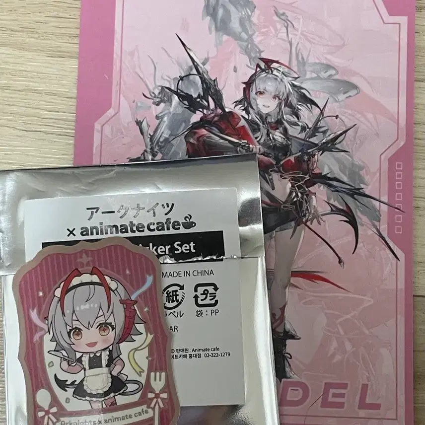 [BUNJANG] Arknights W Animate Collaboration Bromide &amp; Sticker Bundle Set / 명일방주 위샤델 W 애니메이트 콜라보