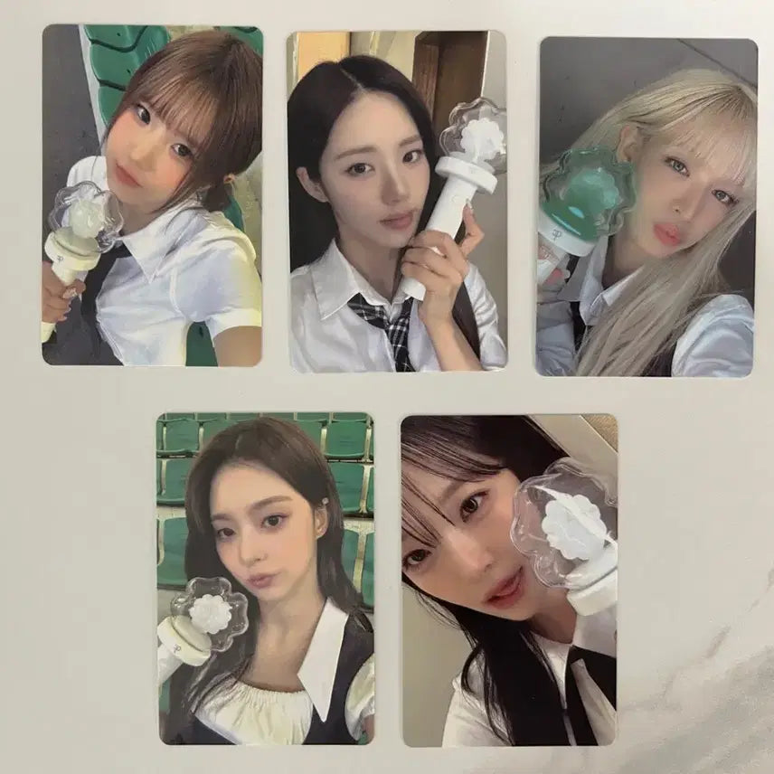 [BUNJANG] fromis_9 Cheer Stick Photocard Bundle Set (5 Types) / 프로미스나인 응원봉 포카 5종 일괄판매