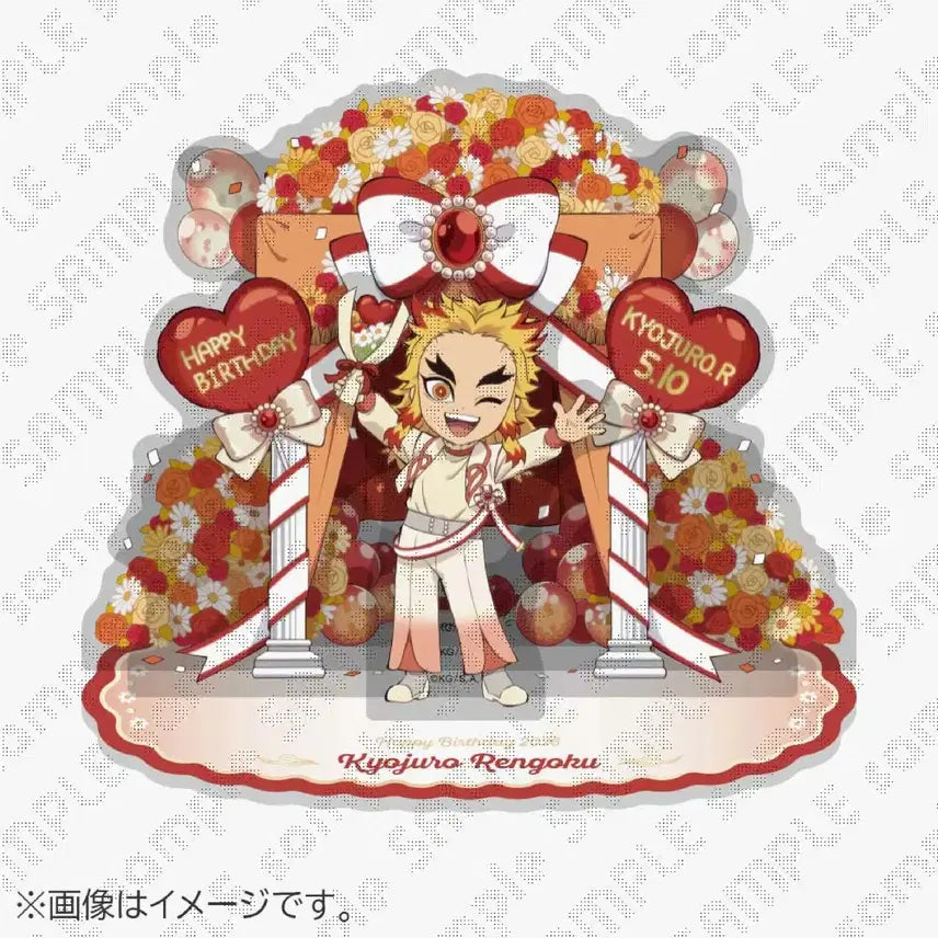 [BUNJANG] Demon Slayer Rengoku 2025 Birthday Acrylic Diorama Stand (Sealed) / 미개봉) 귀칼 렌고쿠 2026 생일 아크릴 디오라마 스탠드