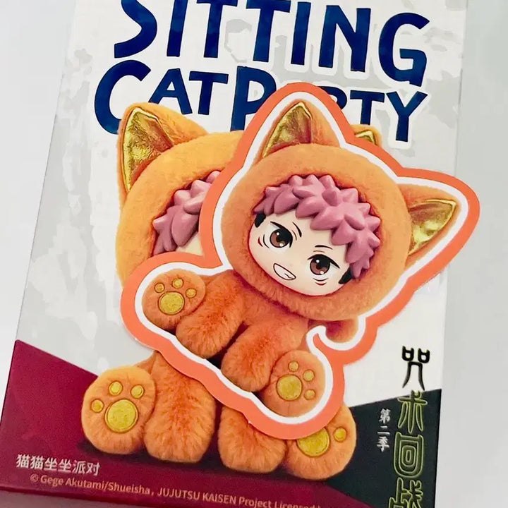 [BUNJANG] Jujutsu Kaisen Yuji Itadori Cat Ear Sitting Party Acrylic Stand (Sealed) / 현물 미개봉, 실사 소장품) 주술회전 주부부 캣이어 시팅 파티 이타도리 유지