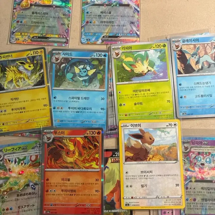[BUNJANG] Pokemon Eeveelutions Bundle Set / 포켓몬카드 이브이즈 일괄 급처