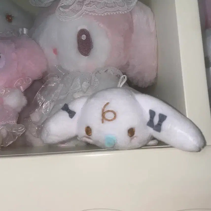 [BUNJANG] Hatsune Miku x Cinnamoroll Plush Doll Keychain / 하츠네 미쿠 시나모롤 ! 인형 누이 키링