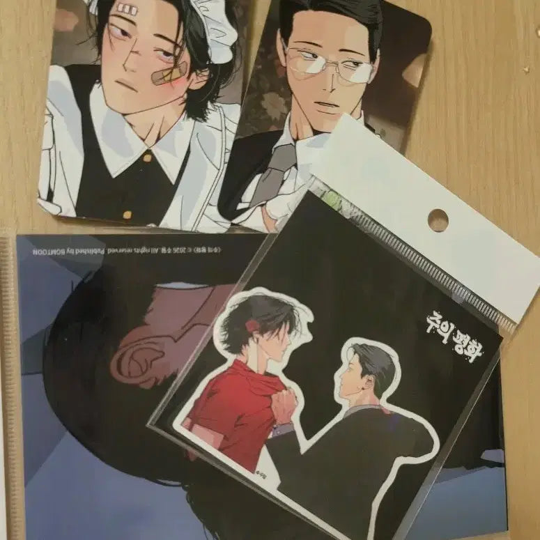[BUNJANG] Leveom Jooipyung Peace Salon de Leveom Photocard, Sticker, Photo Print Set / 레봄 주의평화 살롱드르봉 포카,스티커,인화사진