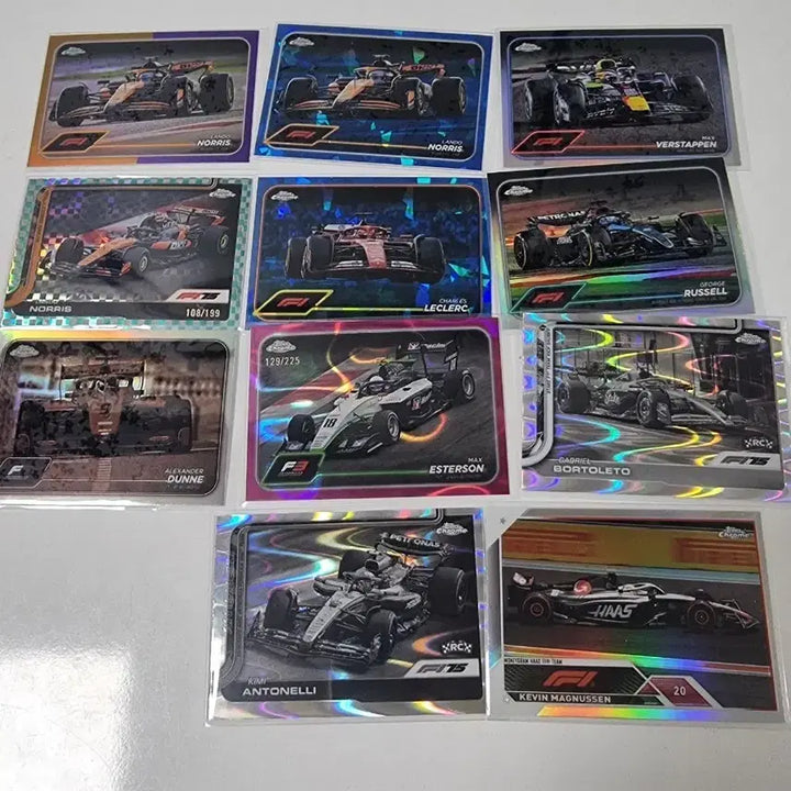 [BUNJANG] Topps Chrome Lot - 17 Cards / 탑스 크롬 topps chrome 차량 팀 로고 17장 일괄