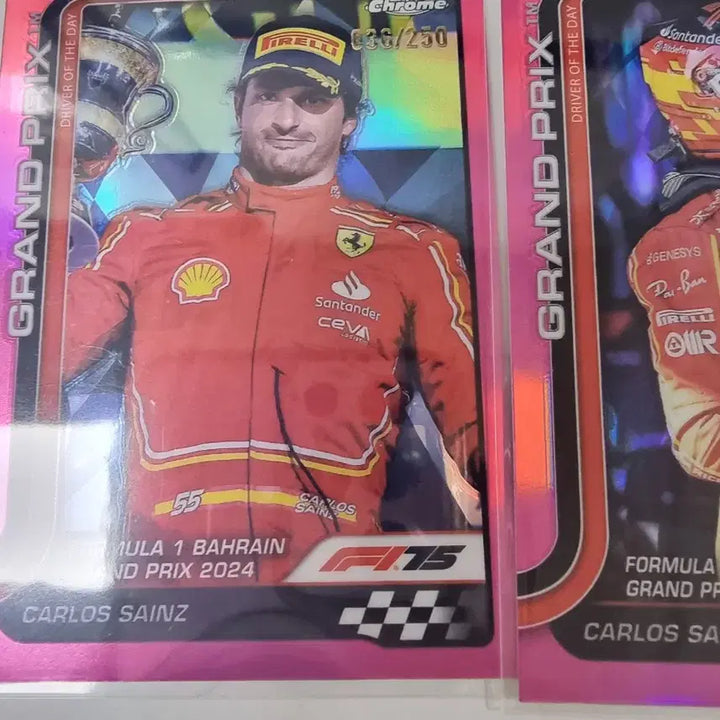 [BUNJANG] Topps Chrome Carlos Sainz &amp; Charles Leclerc F1 Trading Cards (11 Cards) / 탑스 크롬 topps now 페라리 사인츠, 르클레르 11장