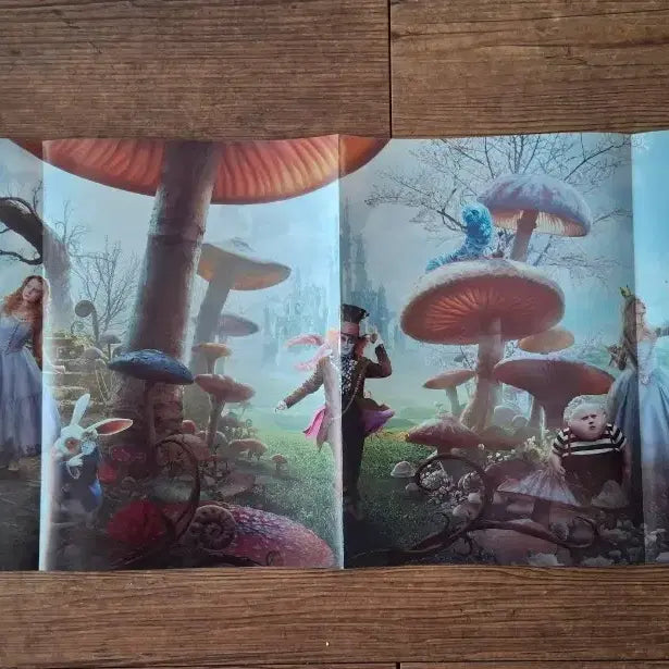 [BUNJANG] Alice in Wonderland Movie Poster Set (4 Types) / 이상한 나라의 앨리스 영화 포스터 4종 세트