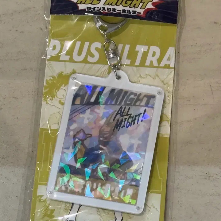 [BUNJANG] My Hero Academia Bakugo All Might Signed Card Keychain / 나의 히어로 아카데미아 히로아카 바쿠고 올마이트 사인 카드 키링