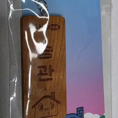 [BUNJANG] SEVENTEEN NANAbnb Seungkwan Wood Nameplate Keychain / 세븐틴 NANAbnb 나나투어 승관 나무 명패 키링 새제품