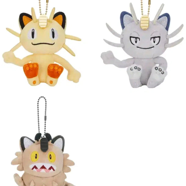 [BUNJANG] Pokemon Meowth, Alolan Meowth, Galarian Meowth Plush Set / 중포센한정판 정품 포켓몬스터 냐옹이, 알로라 나옹, 가라르 나옹