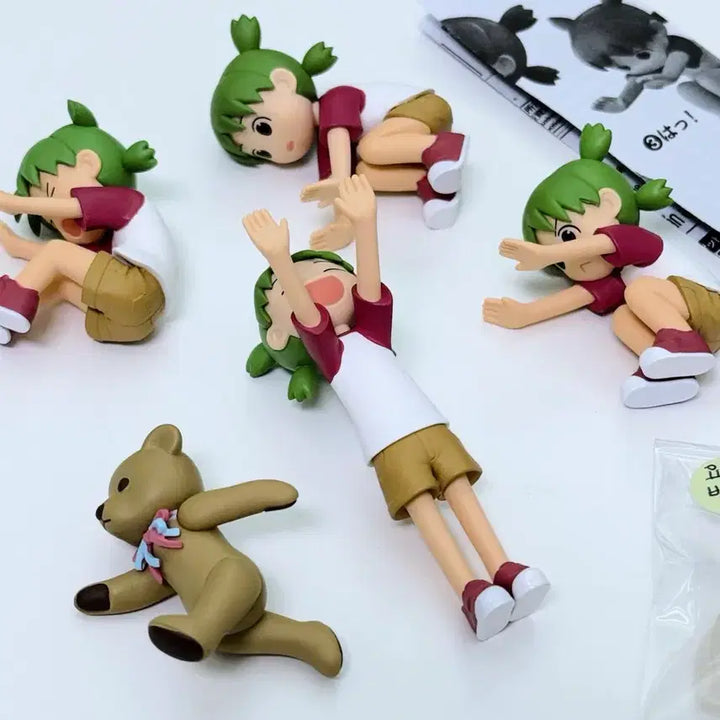 [BUNJANG] Yotsuba&amp;! Komadori Front Roll Gacha Figure Full Set / 요츠바랑 코마도리 앞구르기 가챠 피규어 풀세트