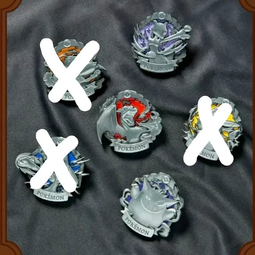 [BUNJANG] Pokemon Badge Set 3 Types Bundle / 포켓몬 뱃지 세트 3종 일괄판매합니다.