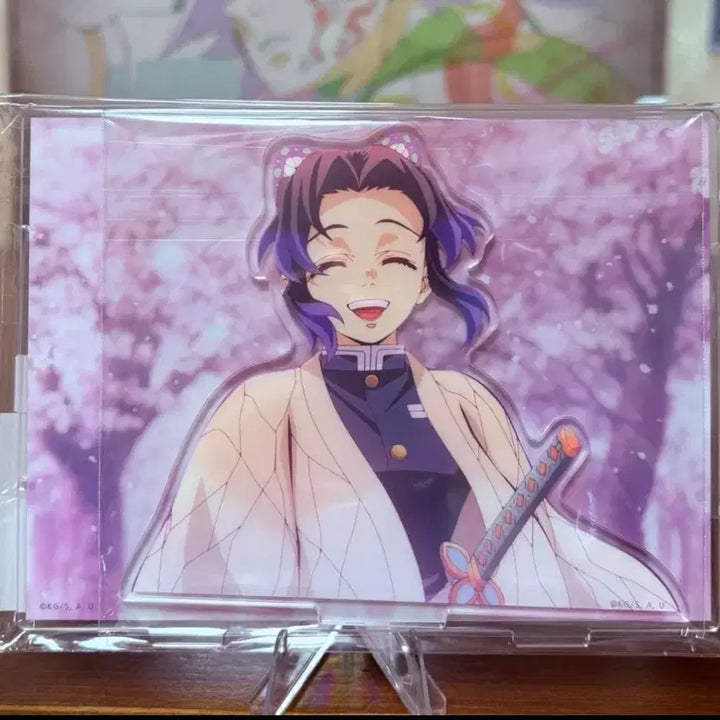 [BUNJANG] Demon Slayer Shinobu Cherry Blossom Diorama Acrylic Stand (Sealed) / 미개봉-귀멸의칼날 시노부 장면 그대로 디오라마 아크릴 스탠드