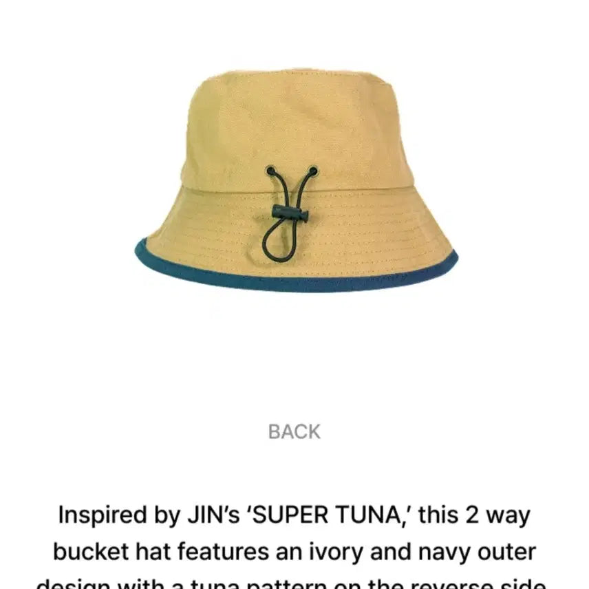 [BUNJANG] BTS Jin Run Jin LA Popup Limited Bucket Hat (Sealed) / Jin 방탄 진 달려라석진 la 팝업 한정 버킷햇 미개봉 새제품 runseokjin bucket hat