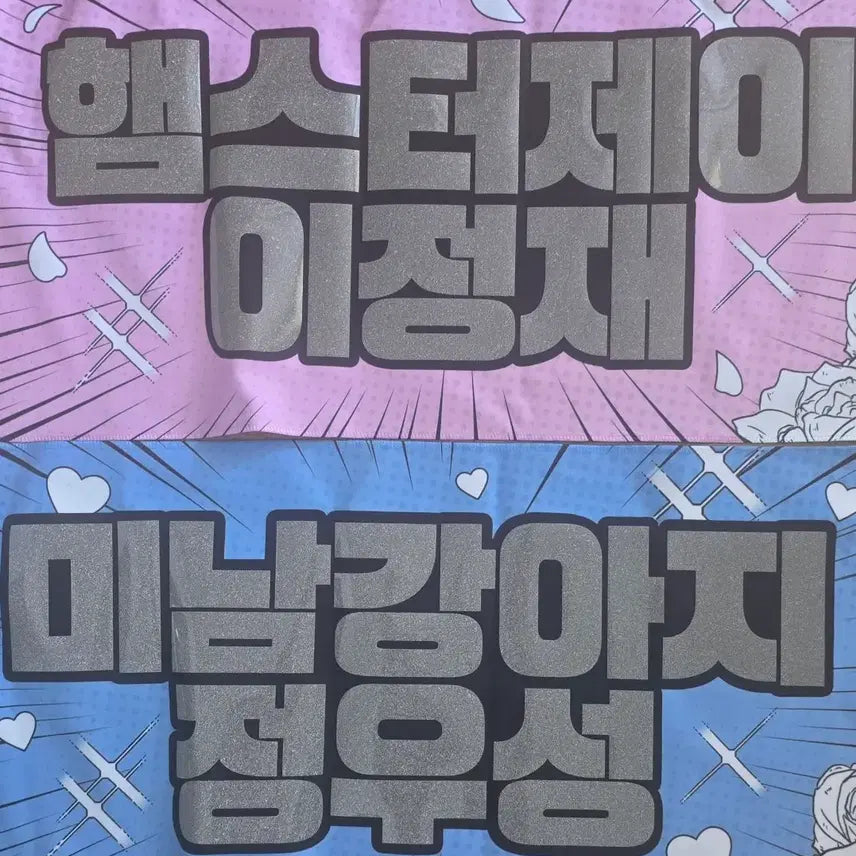 [BUNJANG] Lee Jung Jae, Jung Woo Sung Slogan Banner Set / 이정재 정우성 슬로건 배너