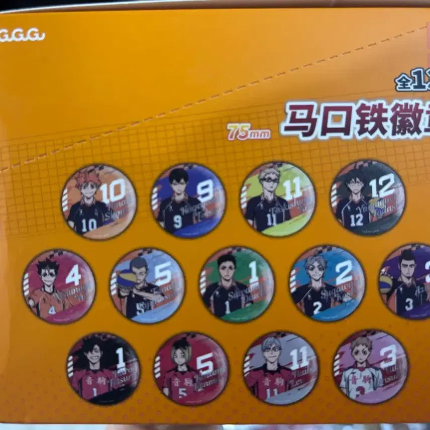 [BUNJANG] Haikyu!! 75mm Can Badges (Set of 13) / 하이큐 캔뱃지
